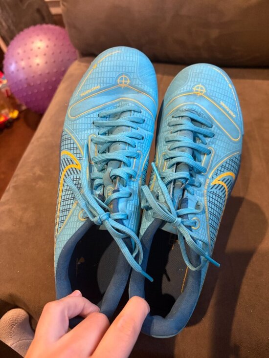 Nike Mercurial Vapor 14 Academy TF Turf Blueprint Blue Soccer Cleats main image 4